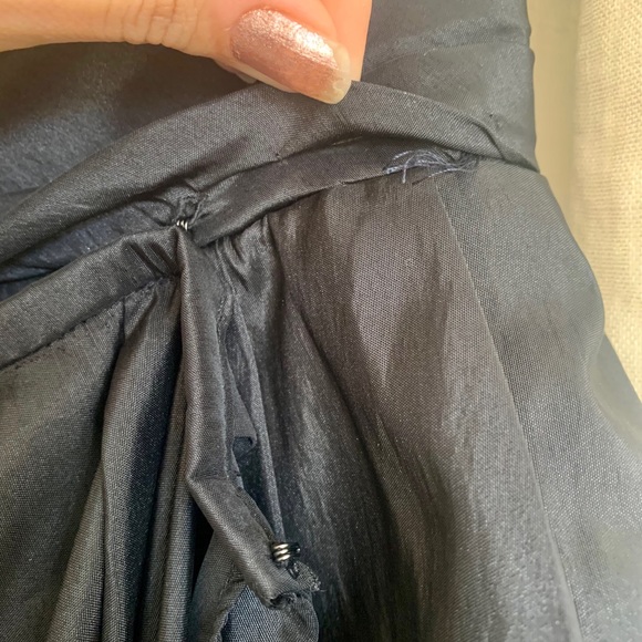 Black and turquoise sequin semi formal gown - Picture 8 of 8